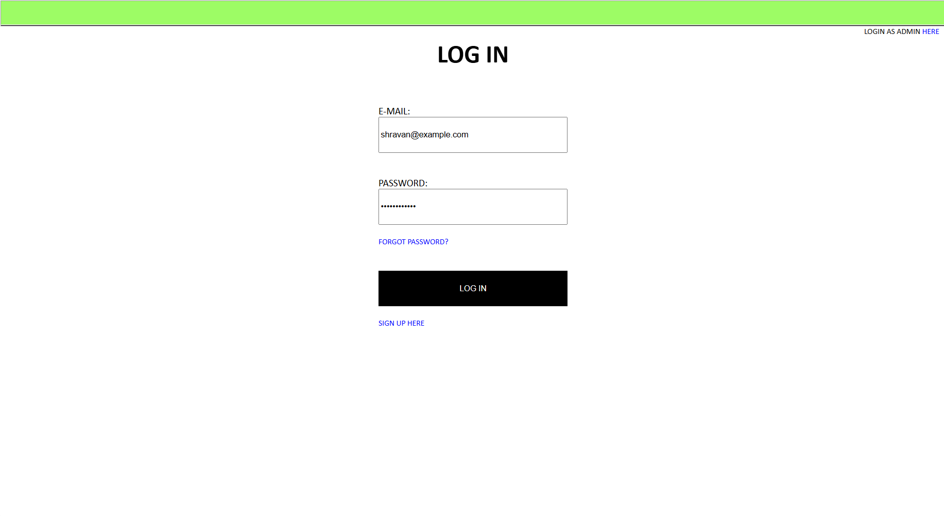 User Login